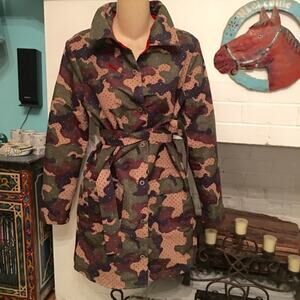 AMAZING VINTAGE PUMA CAMO CAMOUFLAGE TRENCH COAT